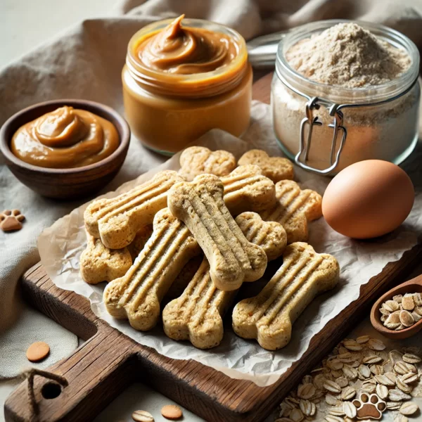 3 ingredient peanut butter dog treats